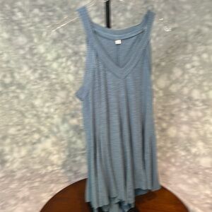 Free People Blue Size Small Swing Tank